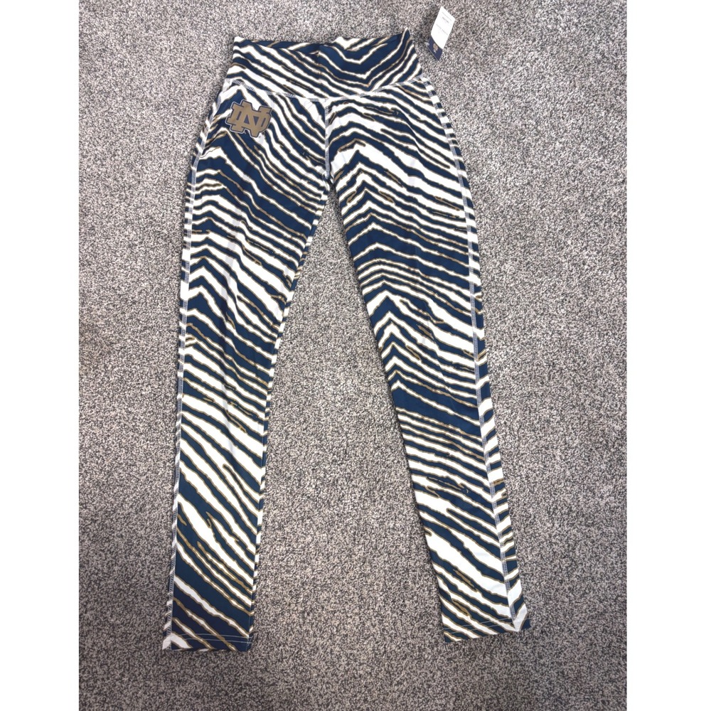 Notre Dame Fighting Irish‎ Zebra Print Leggings Women's Size M